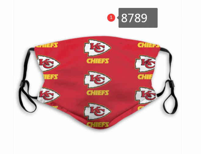 2020 Kansas City Chiefs #9 Dust mask with filter->nfl dust mask->Sports Accessory